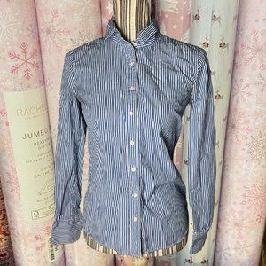 striped blouse size medium